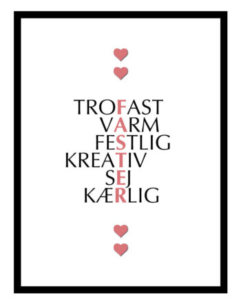 Faster Citat Plakat