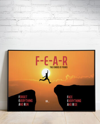 Fear The Choise Is Yours-plakat 29     21 Cm  A4  Kr  199 -