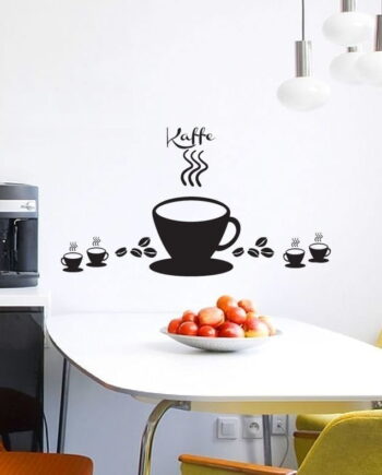 Fem Kaffe Kopper Wallsticker