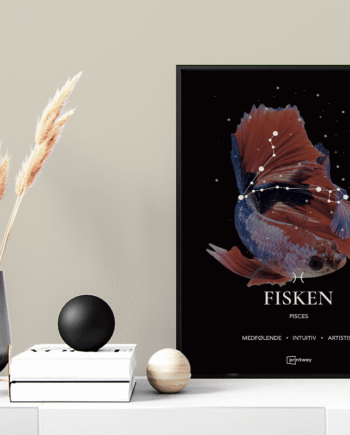 Fisken Stjernetegn Plakat Motiv 70 100 Cm  B1
