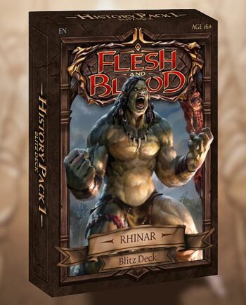 Flesh And Blood Tcg: History Pack   Blitz Deck: Rhinar  Brute