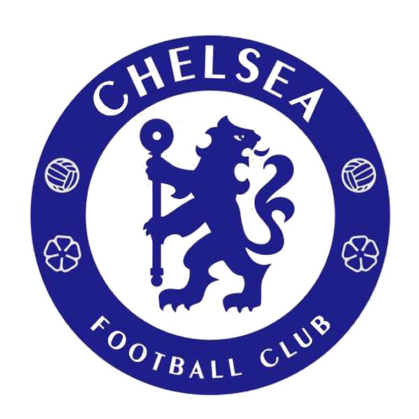 Fodbold Wallsticker Stort Blåt Chelsea Logo 60x60cm