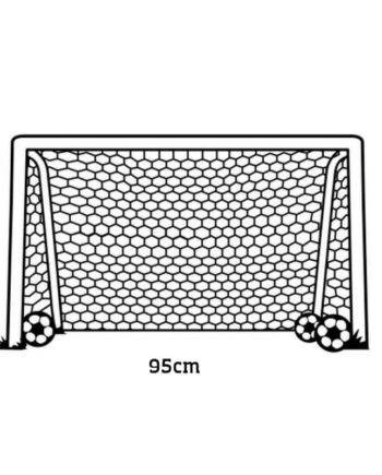 Fodboldmål Wallsticker  Få Et Fodboldmål På Væggen  57x95cm