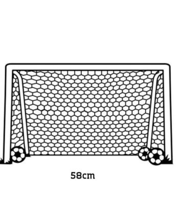 Fodboldmål Wallsticker  Få Et Fodboldmål På Væggen  34x58cm