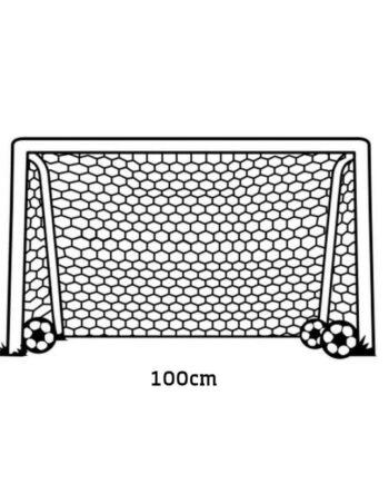 Fodboldmål Wallsticker  Få Et Fodboldmål På Væggen  58x100cm