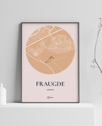 Fraugde Plakaten Rundt Kort Guld 70 100 Cm  B1