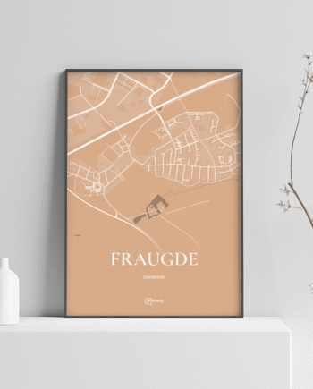 Fraugde Plakaten Fuldt Kort Guld 70 100 Cm  B1