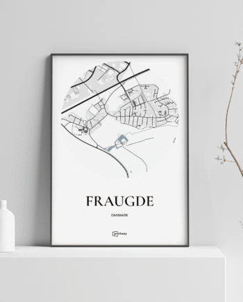 Fraugde Plakaten Rundt Kort Hvid 70 100 Cm  B1