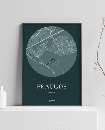 Fraugde Plakaten Rundt Kort Skovgrøn 70 100 Cm  B1