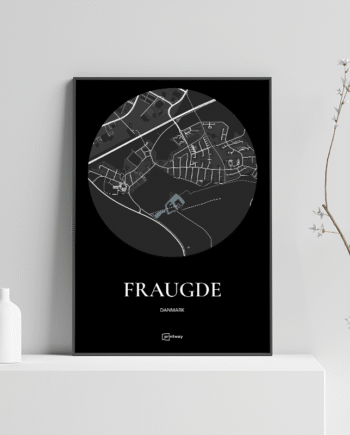 Fraugde Plakaten Rundt Kort Sort 70 100 Cm  B1