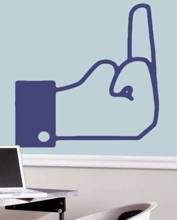 Fu   Finger Wallsticker