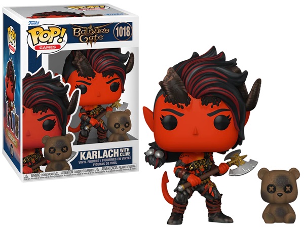 Funko Pop: Baldur   Gate   Karlach With Clive  1018 Figure 9cm