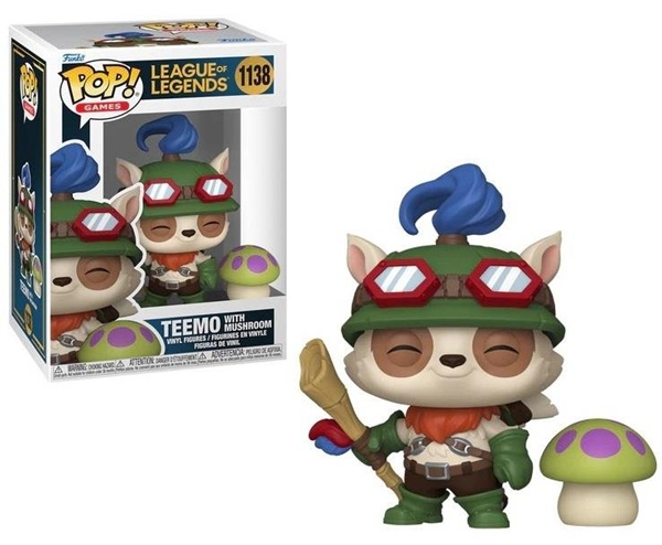 Funko Pop: League Of Legends Teemo With Mushroom 1138 Games Vinyl Figure 9cm