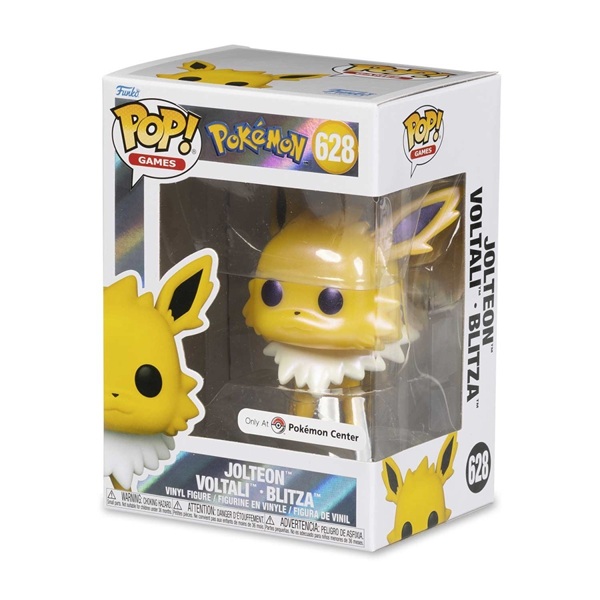 Funko Pop: Pokemon Jolteon Pearlescent  628 Pok 195 169 Mon Center Vinyl Figure 9cm