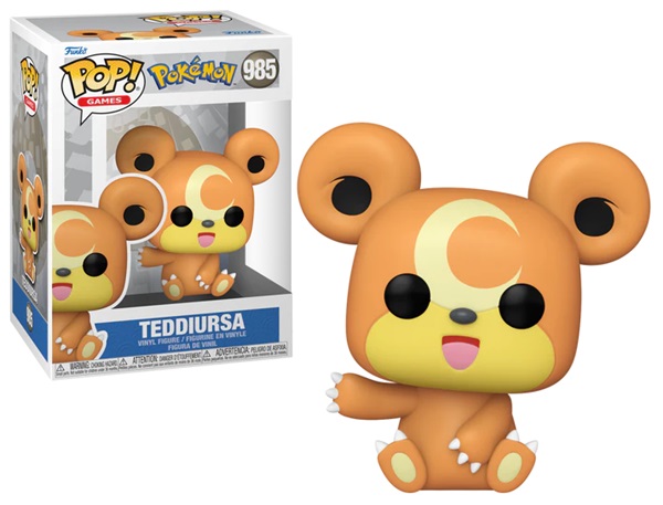Funko Pop: Pokemon Teddiursa  985 Figure 9cm