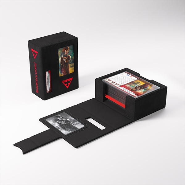 Gamegenic Deck Box: Arkham Horror: The Card Game: Deck Tome New Edition : Red 195 184 Survivor