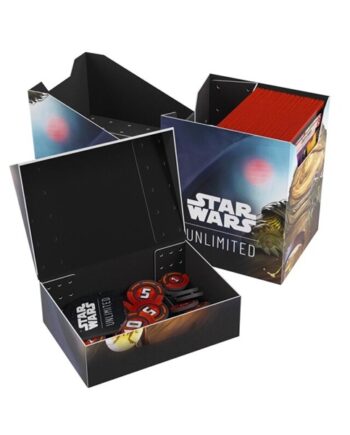 Gamegenic Deck Box: Star Wars: Unlimited Set  :   Lawless Time Soft Crate Leia Organa   Jabba The Hutt