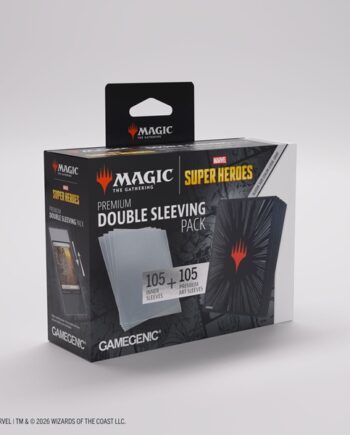 Gamegenic Magic: The Gathering Marvel Super Heroes Premium Double Sleeving Pack Comic Burst Black  2x100 Kortlommer