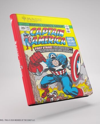 Gamegenic Mappe: Magic: The Gathering Marvel Super Heroes Zip-up Album 18-pocket  Holder 360 Kort  Captain America Black Panther