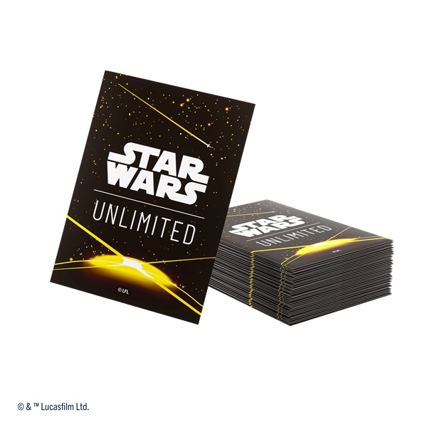 Gamegenic Star Wars: Unlimited Premium Art Sleeves Card Back Yellow 60 Kortlommer