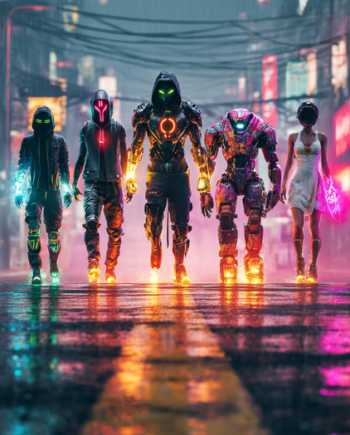Gamer Plakat 491  Neon Crew   Opgør