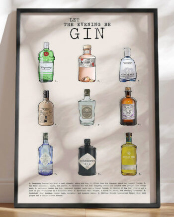 Gin Plakat   Friske Typer Gin