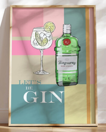 Gin   Tonic Grafisk Plakat
