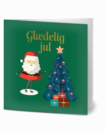 Glædelig Jul  Julekort  10 Stk  Inkl  Premium Kuverter