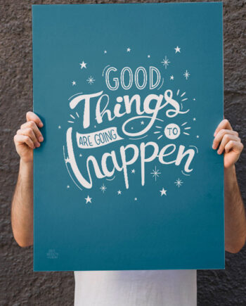 Good Things-plakat Blå 21   29    A4  Kr  199 -