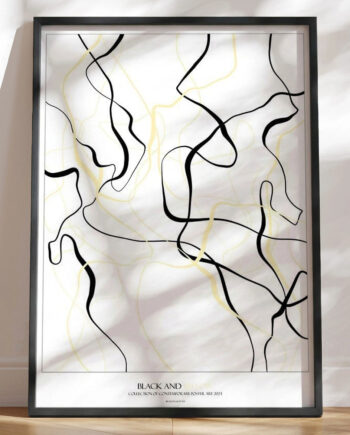 Grafisk Plakat Black And Yellow