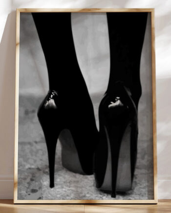 Grafisk Plakat Black Stilettoes