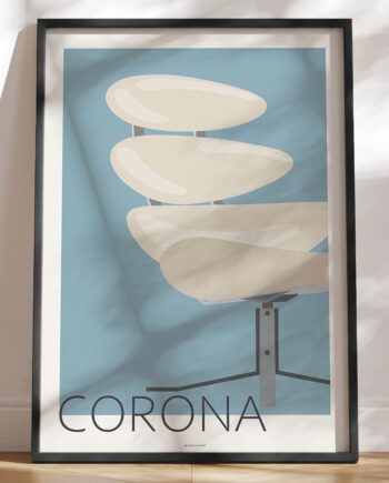 Grafisk Plakat Corona Stol