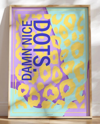 Grafisk Plakat Damn Nice Dots