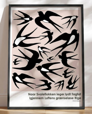 Grafisk Plakat Svaleflokken