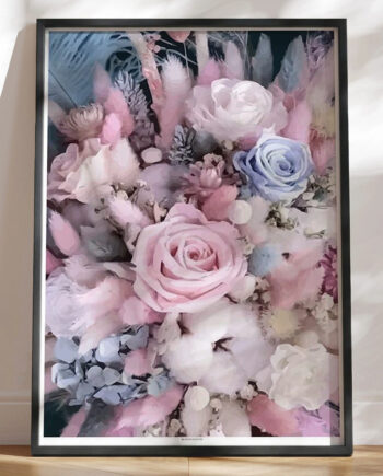 Grafisk Plakat Violette Blomster