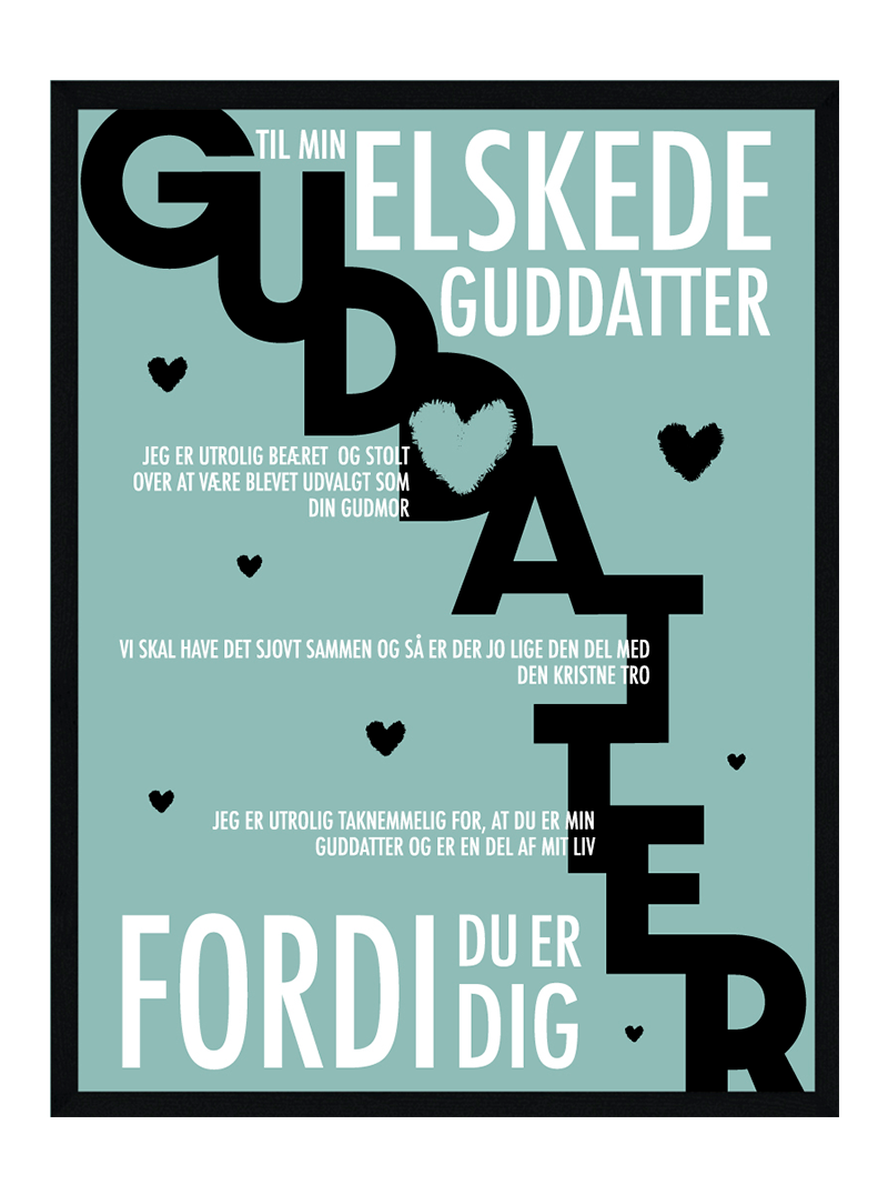 Guddatter Plakat Personlig Plakat