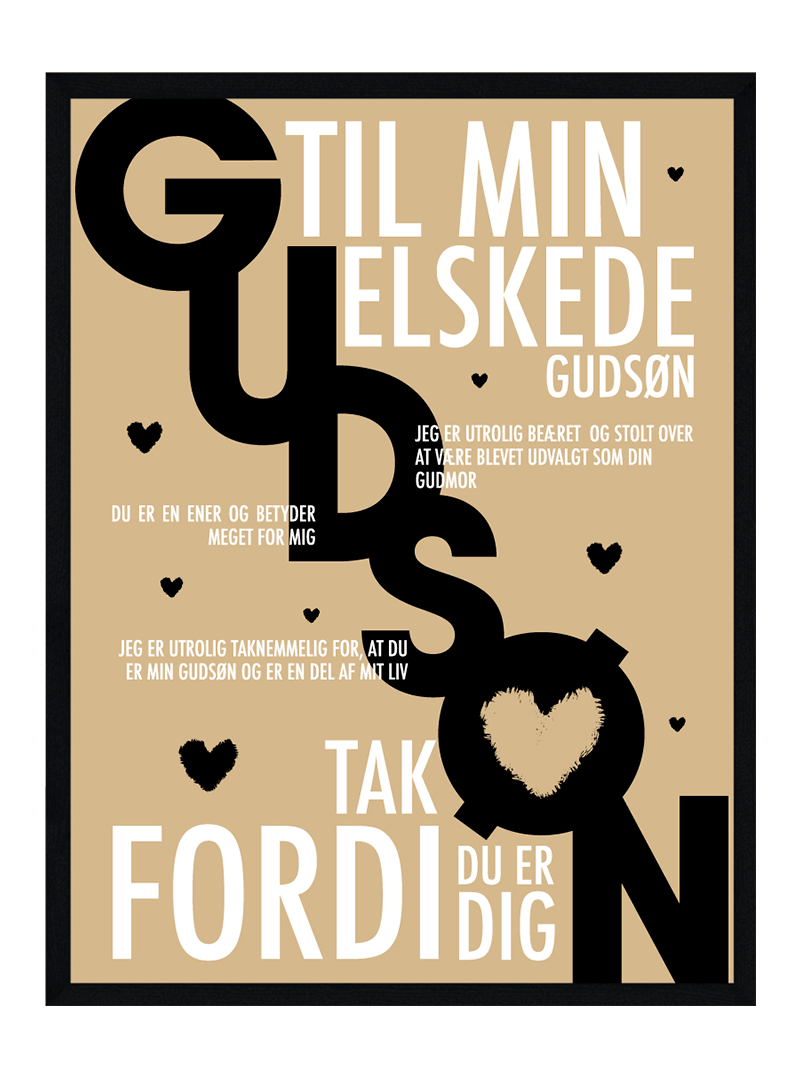 Gudsøn Plakat Personlig Plakat