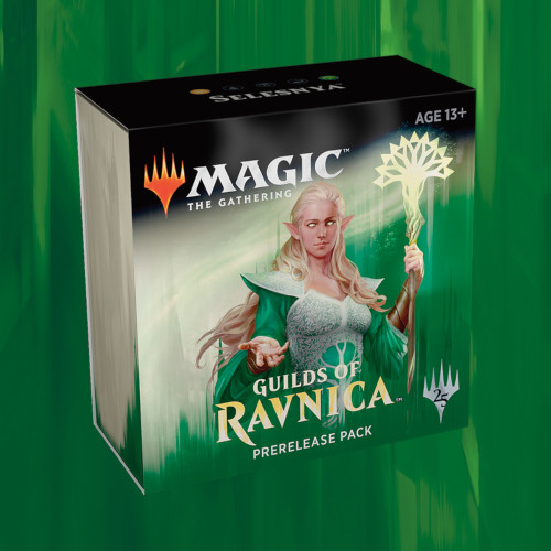 Guilds Of Ravnica Prerelease Pack  Pre-release Box : Selesnya   Boosters   Promo   Spindown Terning