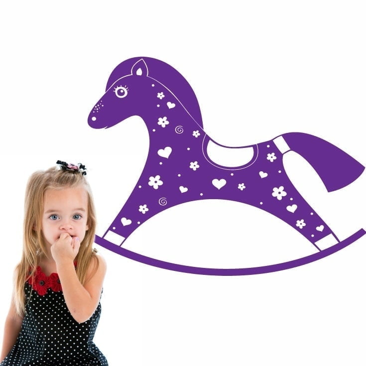 Gyngehest Wallsticker