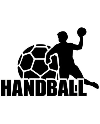 Håndbold Wallsticker  Stor Flot Wallsticker Til Håndboldspilleren  57x81cm