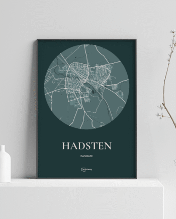 Hadsten Plakaten Rundt Kort Skovgrøn 70 100 Cm  B1