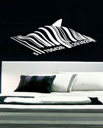 Haj Stregkode Wallsticker