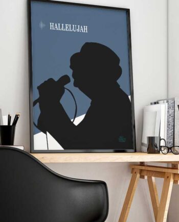Hallelujah-plakat  Blå  21   29    A4  Kr  199 -