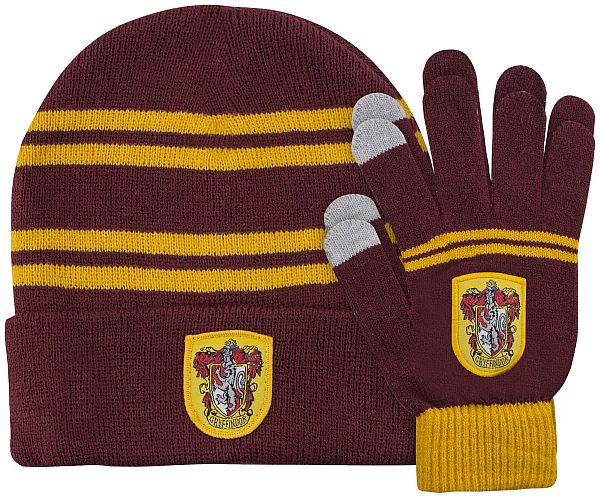 Harry Potter Beanie   Gloves Set Gryffindor