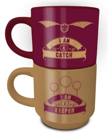 Harry Potter: Quidditch Catch And Keeper Stacking Mug Set