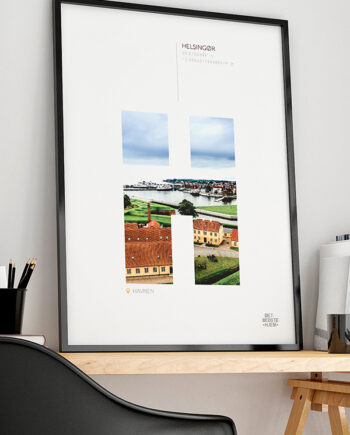 Helsingør Plakat Havnen 21   29    A4  Kr  199 -