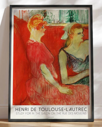 Henri De Toulouse-lautrec Plakat Study For In The Salon On The Rue Des Moulins