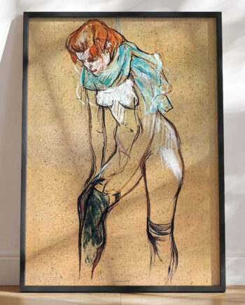 Henri De Toulouse-lautrec Woman Pulling On Her Stocking