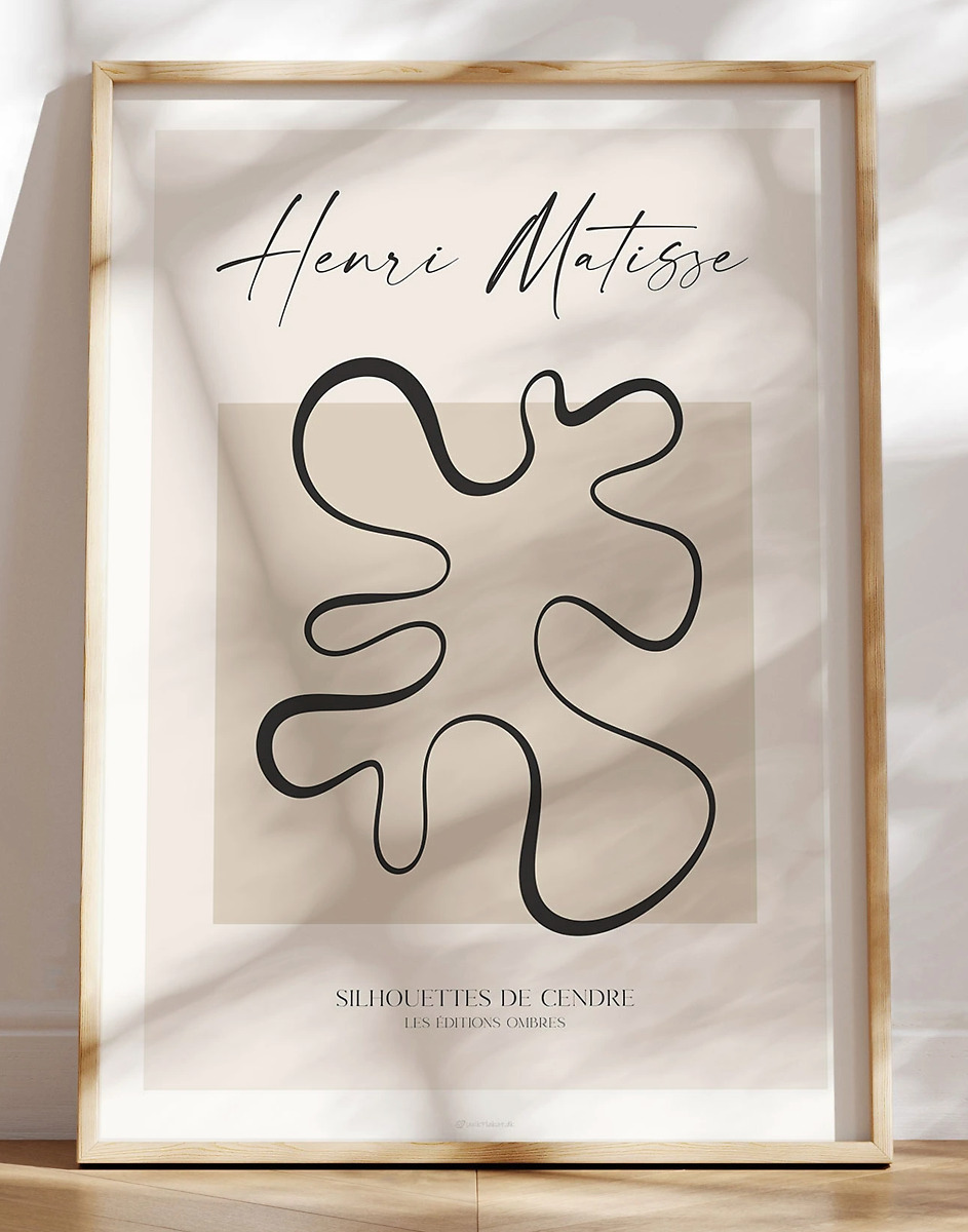 Henri Matisse Kunstplakat Silhouettes De Cendre Ii