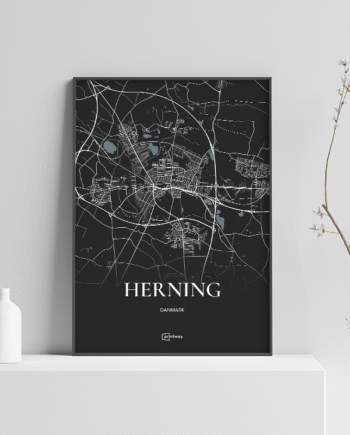 Herning Plakaten Fuldt Kort Sort 21 30 Cm  A4